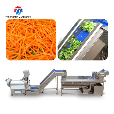 Double head cutting-hoisting-vortex washing production line Fruit Vegetable FOOD processing production Machine