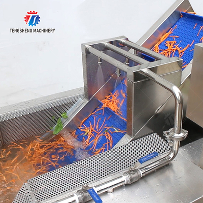 Double head cutting-hoisting-vortex washing production line Fruit Vegetable FOOD processing production Machine