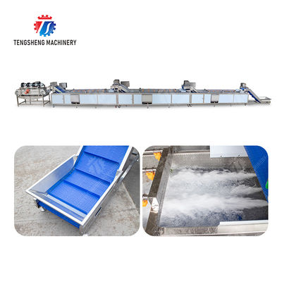 vegetable wash line pineapple juice processing line Pineapple bubble washing and vibrating air-drying line fruit processing machinery pineapple processing line